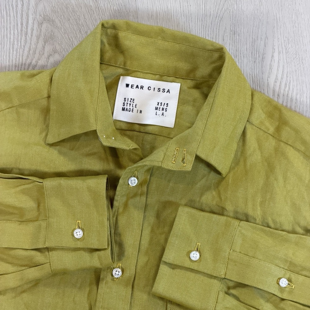 Wear Cissa Shirt Women's XS/S Mens Style Long Sleeve Button Up Cotton Made in LA